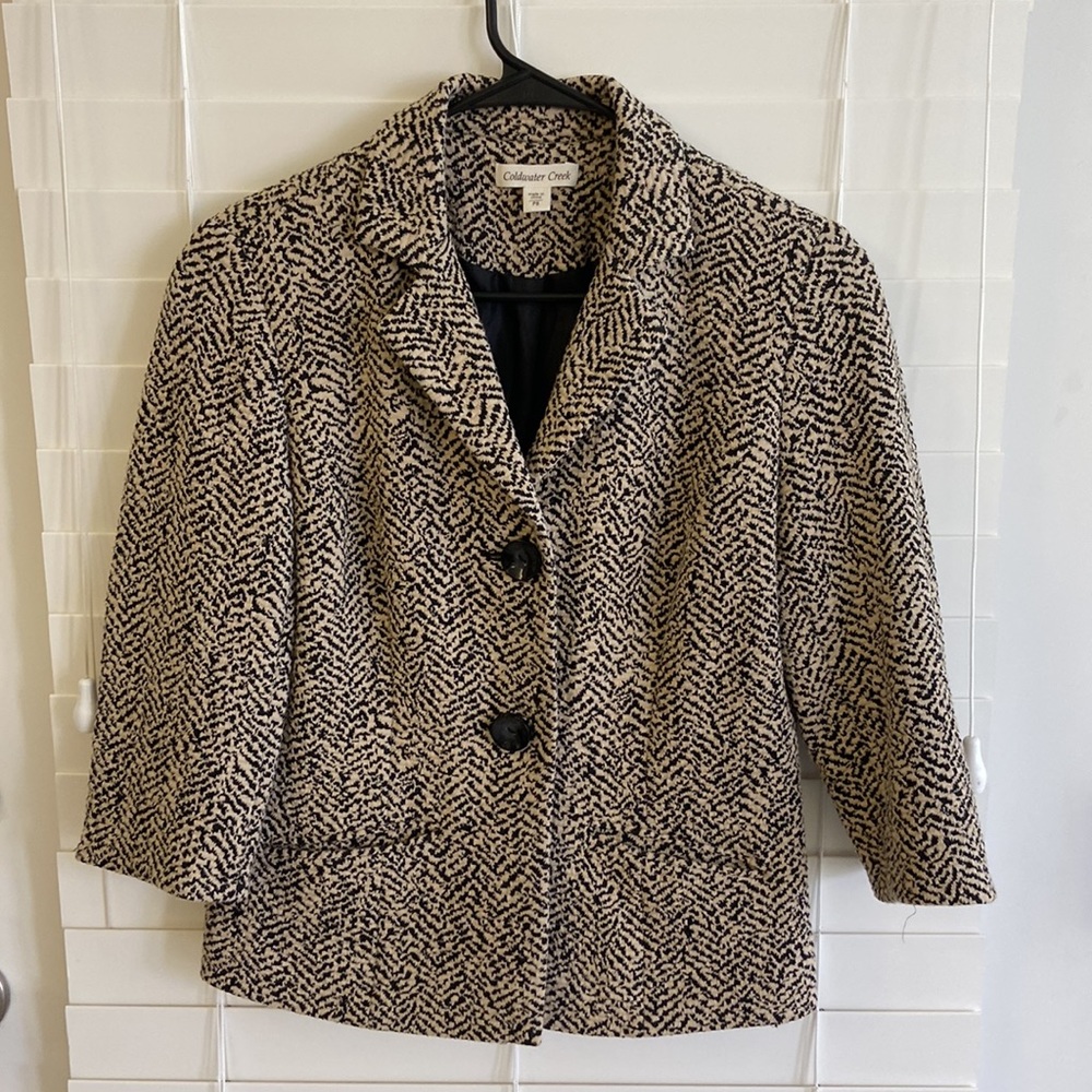Coldwater Creek Abstract Patterned Jacket